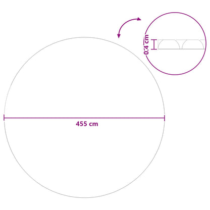 Solární Kryt Bazénu Extra Heavy Ø 455 Cm 400 Μm Kulatý Pe