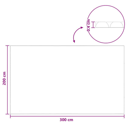 Solární Kryt Bazénu Extra Silný 300 X 200 Cm, 400 Μm Čtvercový