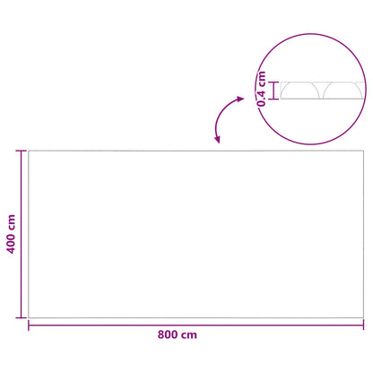 Solární Kryt Bazénu Těžké Kvality 800 X 400 Cm 200 Μm Čtvercový