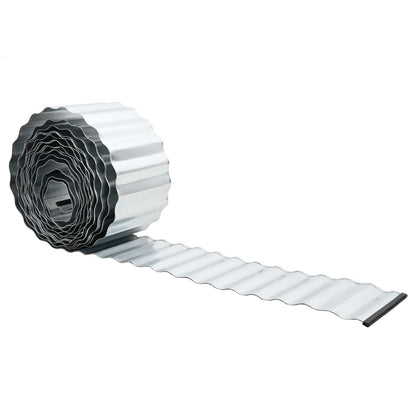 Okraj Trávníku 5 M X 10 Cm Stříbrná