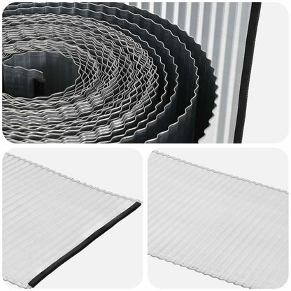 Okraj Trávníku 5 M X 10 Cm Stříbrná