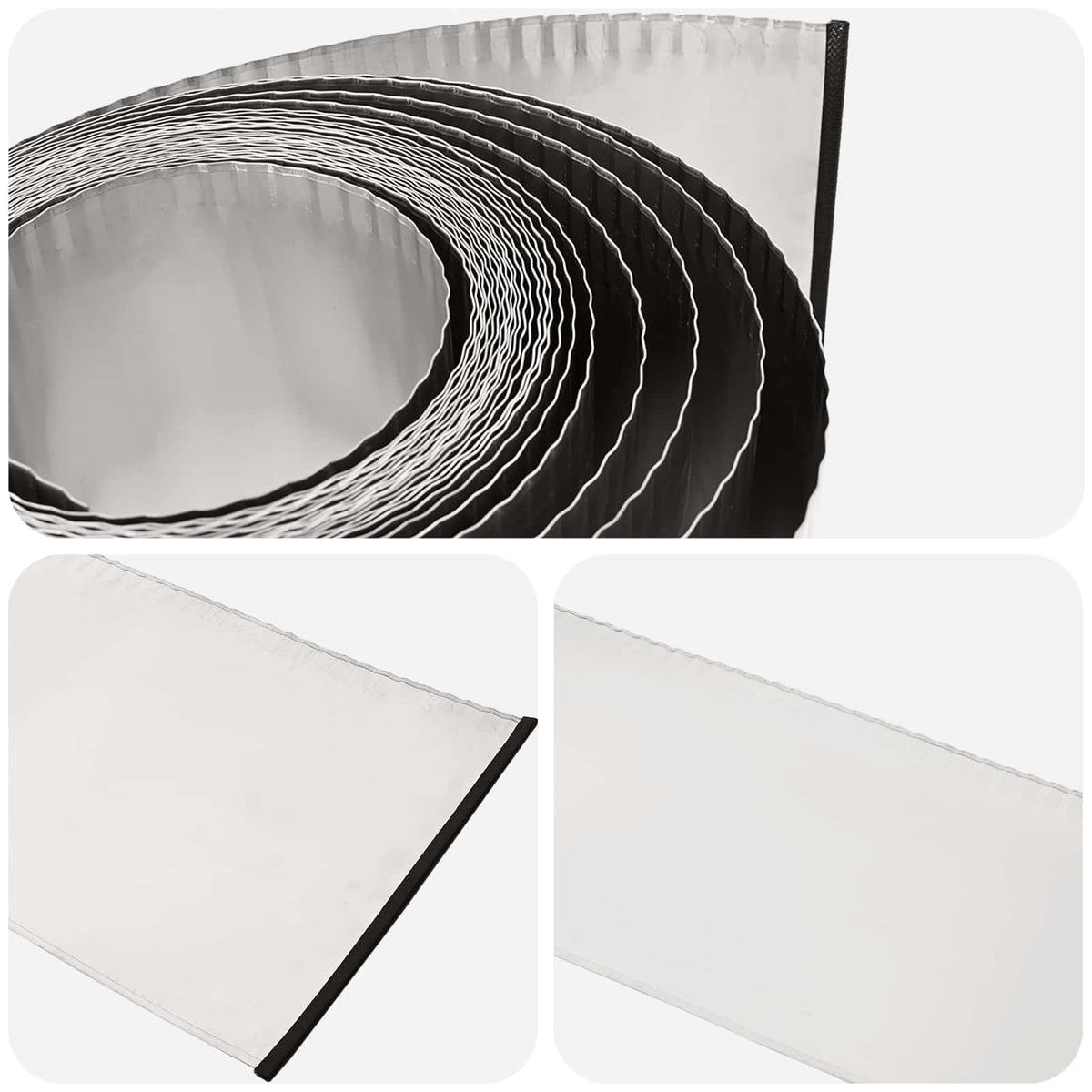 Okraj Trávníku 5 M X 10 Cm Stříbrná