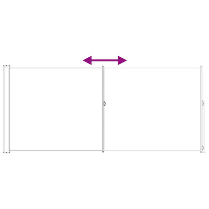 Výsuvná Boční Markýza 200 X 300 Cm 100% Polyester, Železo, Ocel