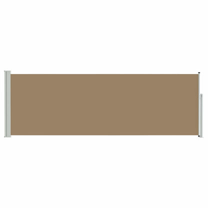 Výsuvná Boční Markýza 500 X 100 Cm Polyester Obdélníkový Taupe