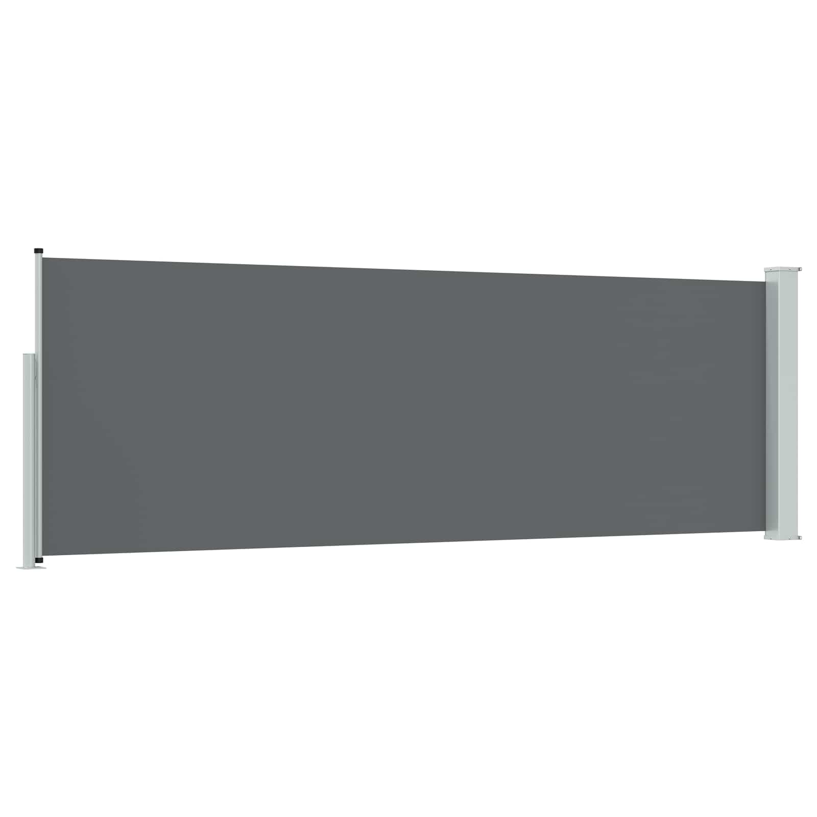 Výsuvná Boční Markýza 500 X 100 Cm Polyester Obdélníkový