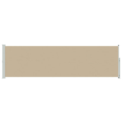 Výsuvná Boční Markýza 117 X 500 Cm Polyester Obdélníkový Béžová