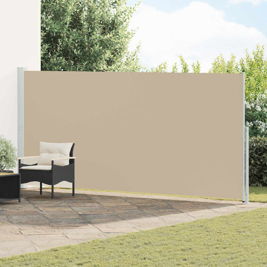 Výsuvná Boční Markýza 200 X 500 Cm 100% Polyester, Železo, Ocel