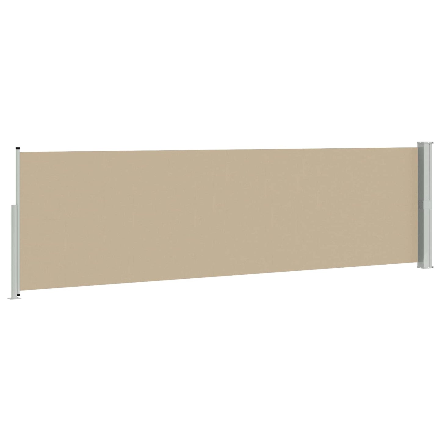 Výsuvná Boční Markýza 117 X 600 Cm Polyester Obdélníkový Béžová