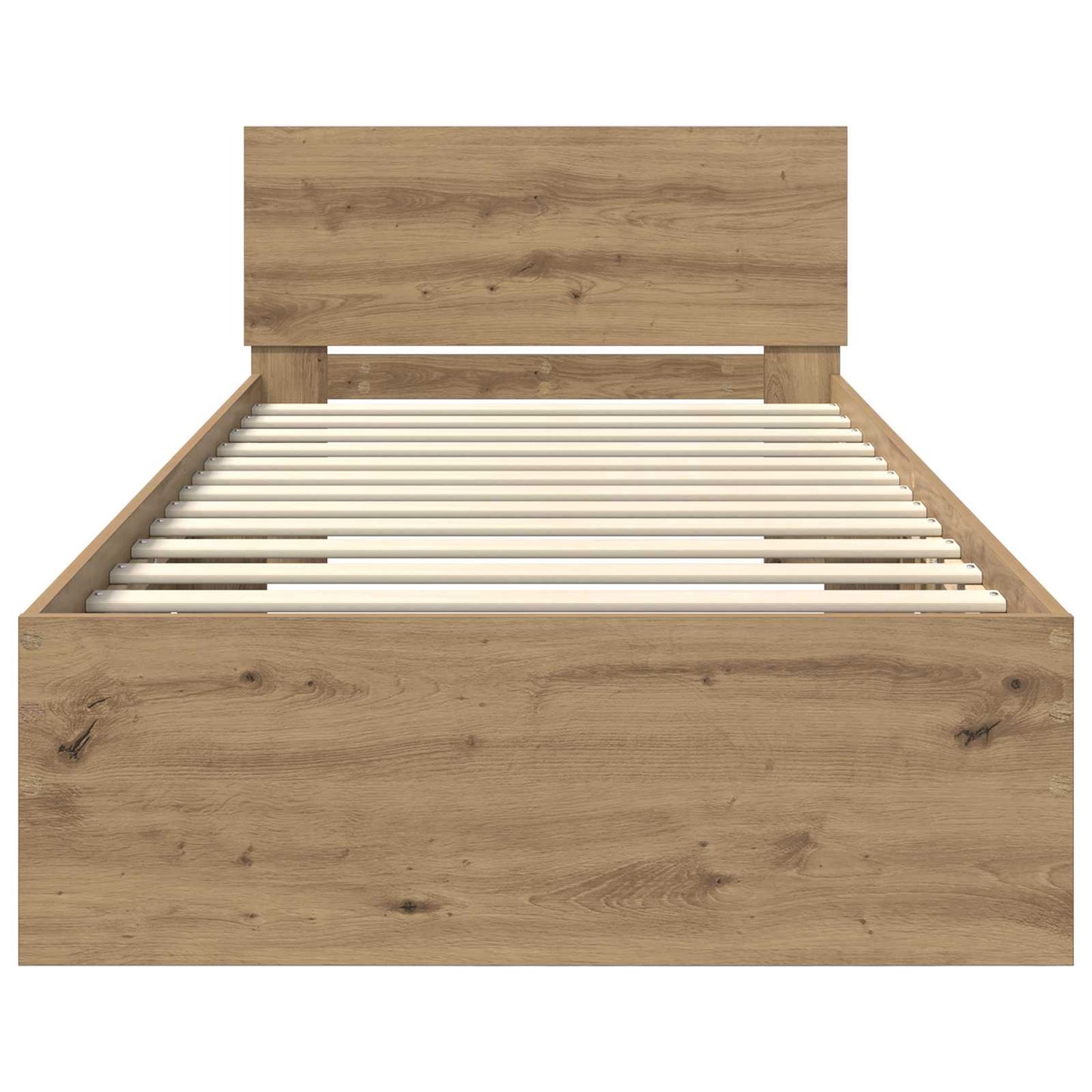 Rám Postele S Led Pásky S Čelo Dub Artisan Kompozitní Dřevo