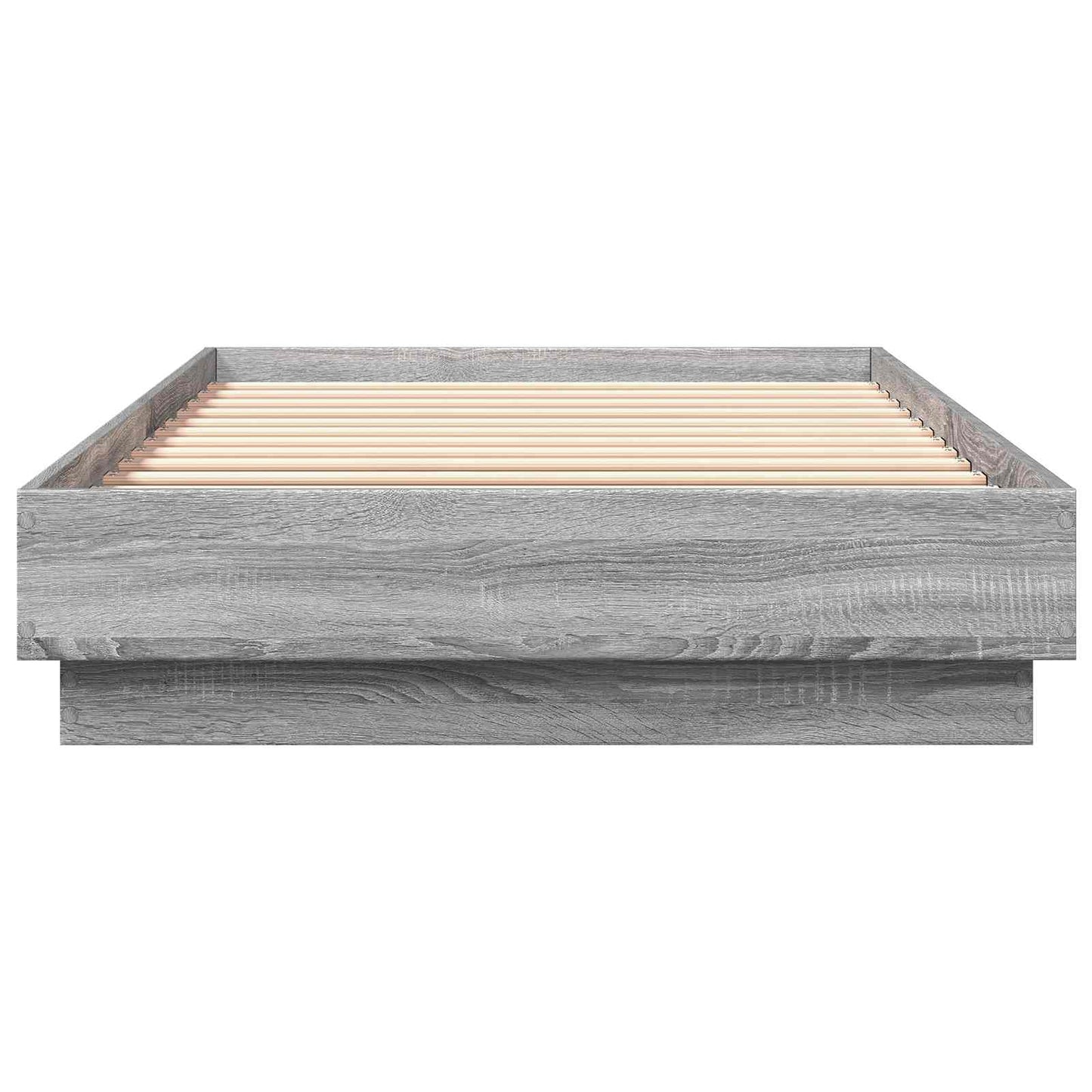 Postelový Rám S Led Šedý Sonoma 80 X 200 Cm Kompozitní Dřevo