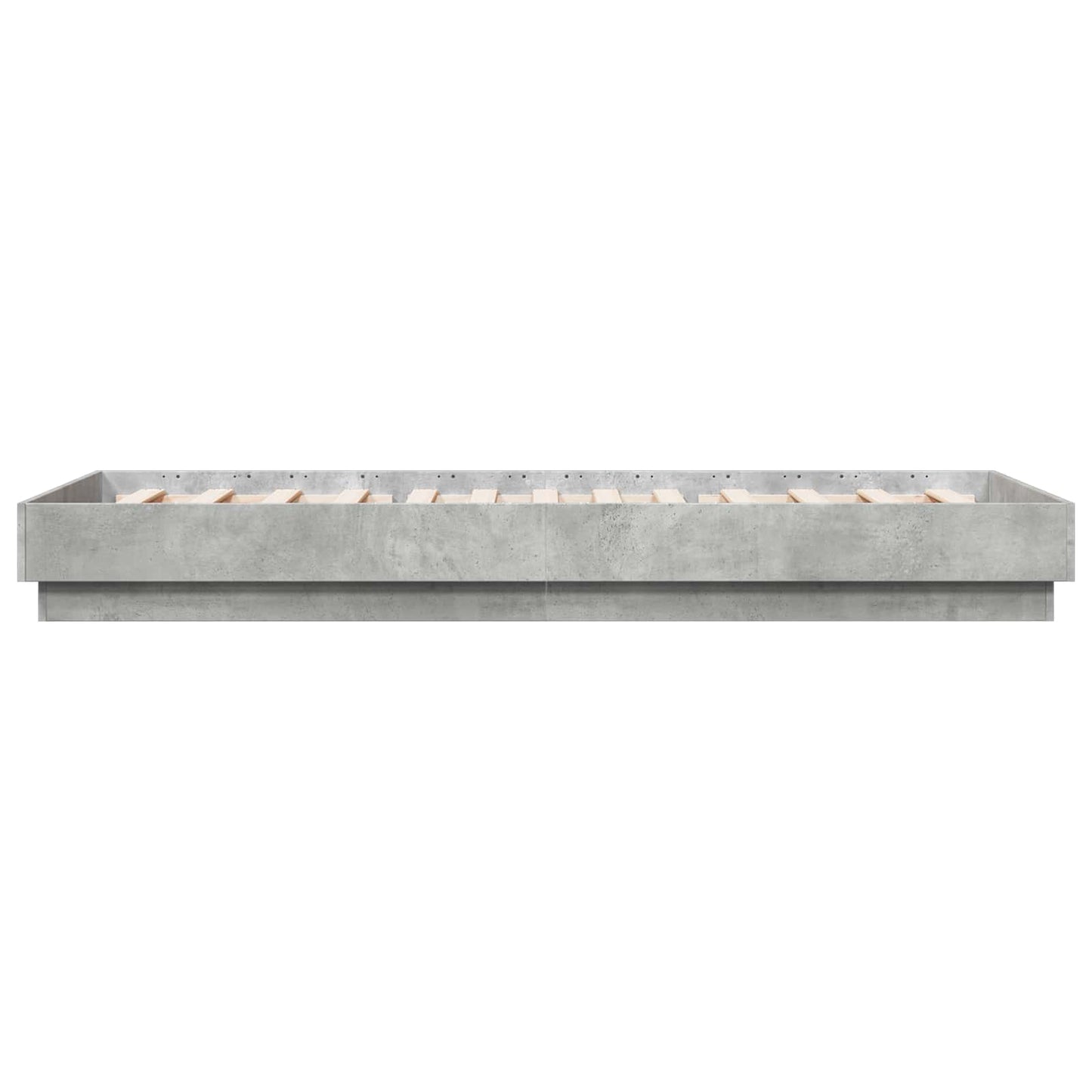 Postelový Rám S Led Betonově Šedá 80 X 200 Cm Kompozitní Dřevo