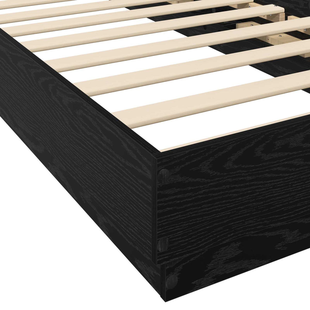Postelový Rám S Led Černý Dub 80 X 200 Cm Kompozitní Dřevo
