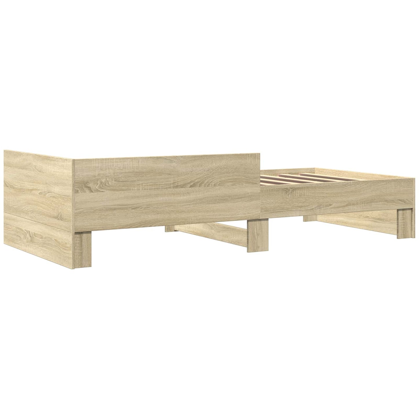 Rám Postele S Čelem Dub Sonoma 80 X 200 Cm Kompozitní Dřevo