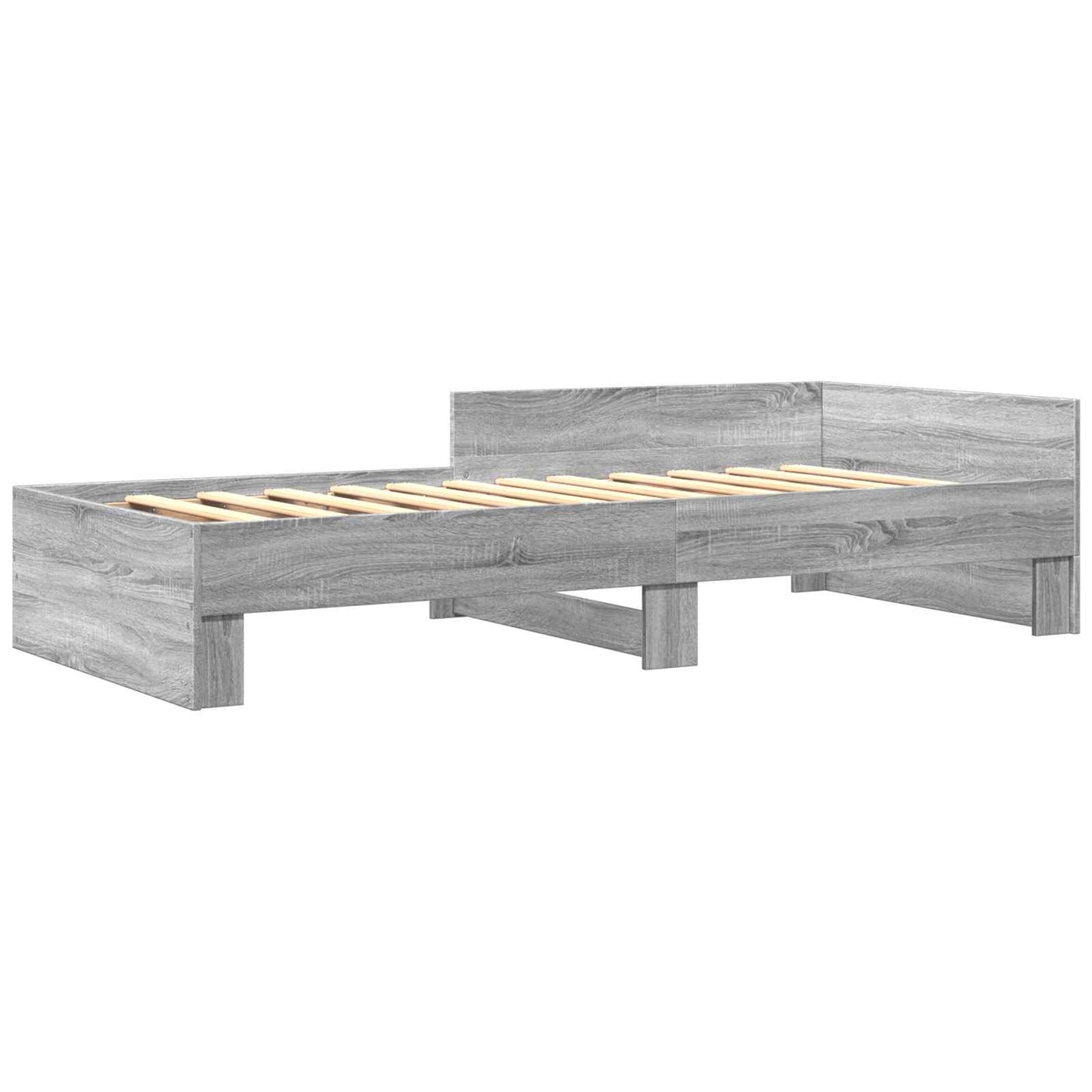 Rám Postele S Čelem Šedý Sonoma 80 X 200 Cm Kompozitní Dřevo