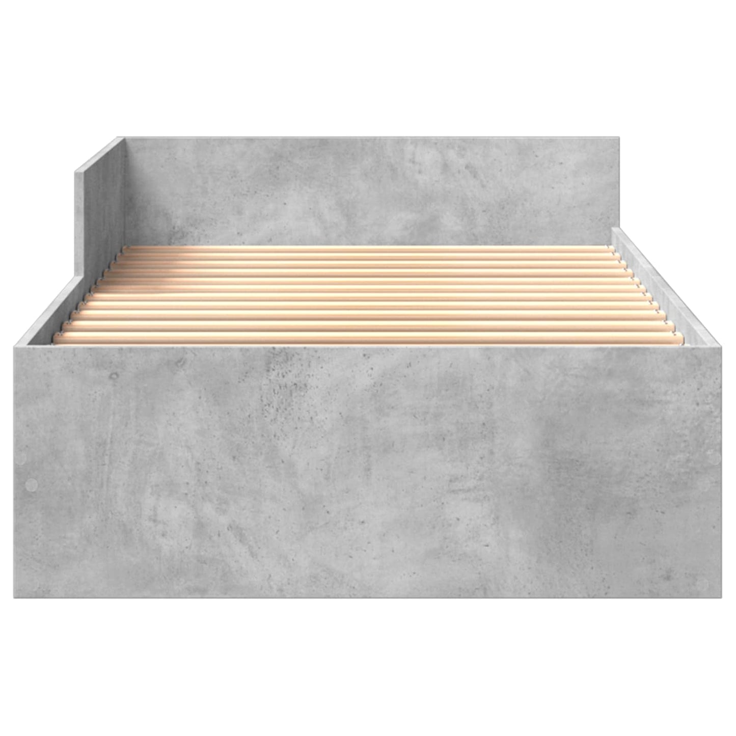 Rám Postele S Čelem Betonově Šedá 80 X 200 Cm Kompozitní Dřevo