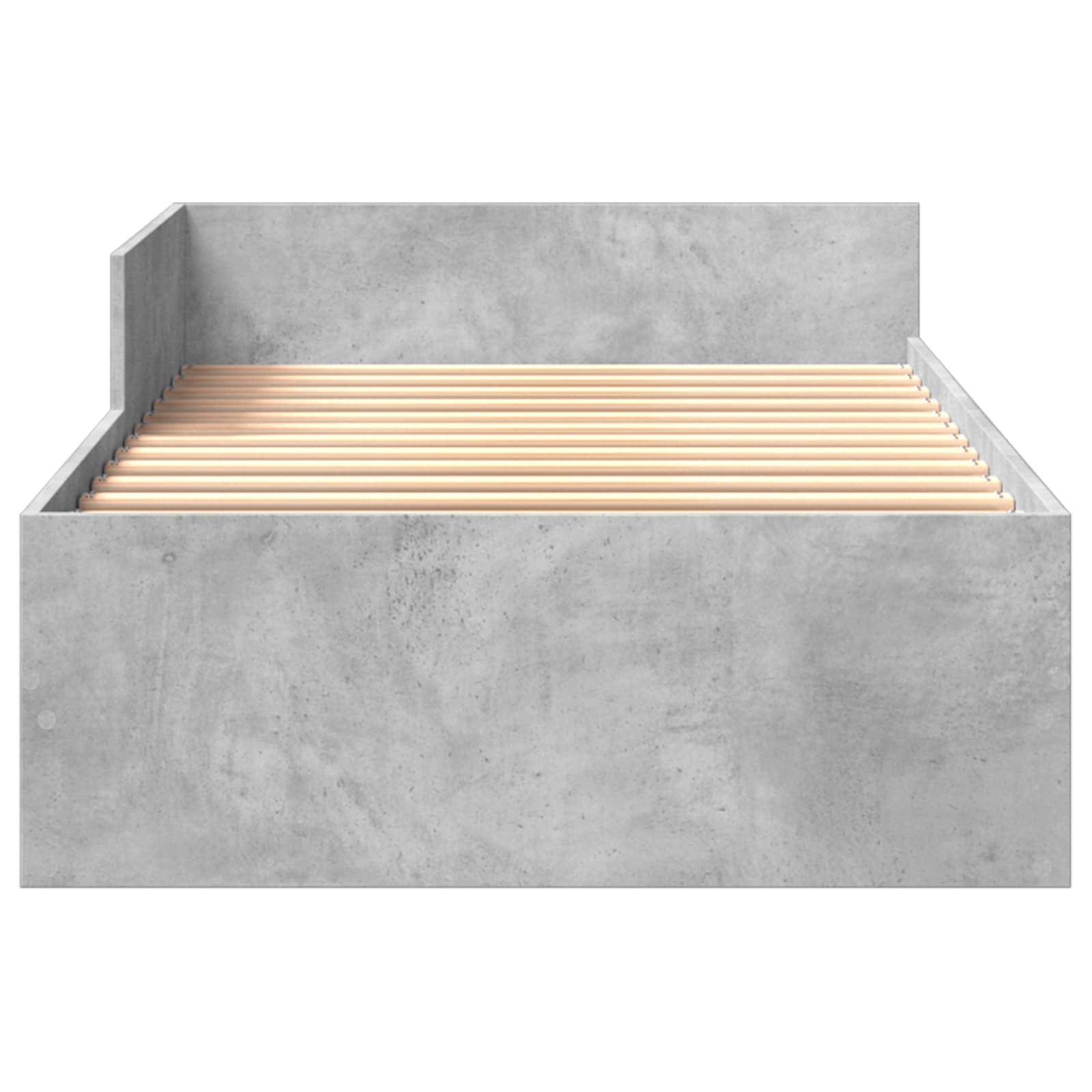 Rám Postele S Čelem Betonově Šedá 80 X 200 Cm Kompozitní Dřevo