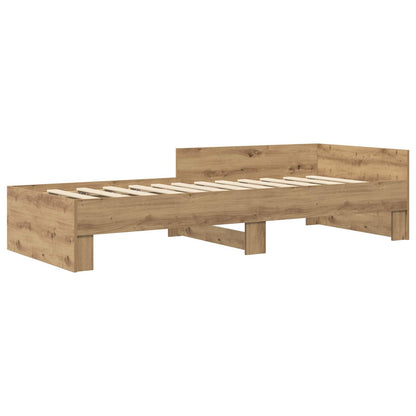Rám Postele S Čelem Dub Artisan 80 X 200 Cm Kompozitní Dřevo