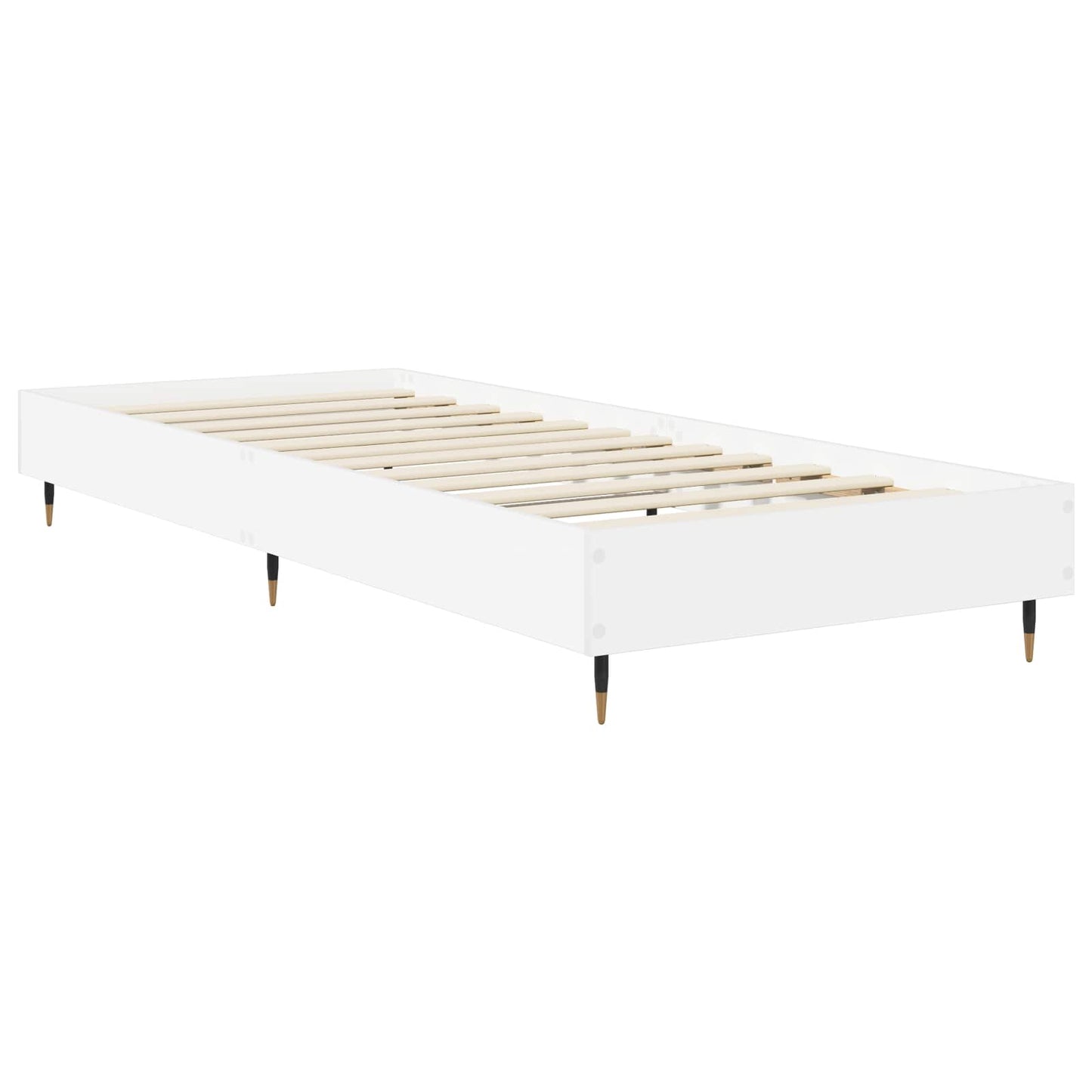 Rám Postele Bílá 80 X 200 Cm Kompozitní Dřevo
