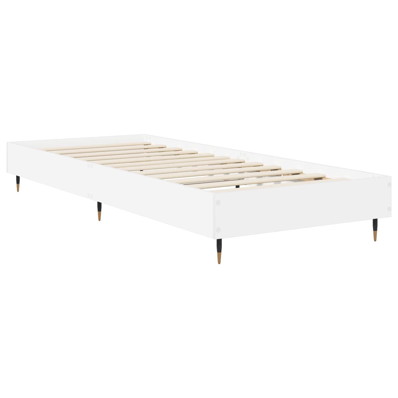 Rám Postele Bílá 80 X 200 Cm Kompozitní Dřevo