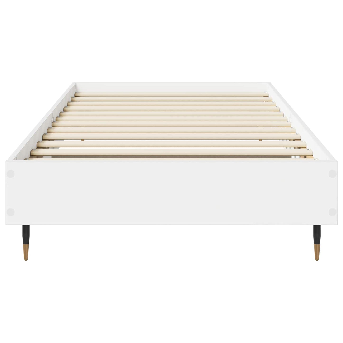 Rám Postele Bílá 80 X 200 Cm Kompozitní Dřevo