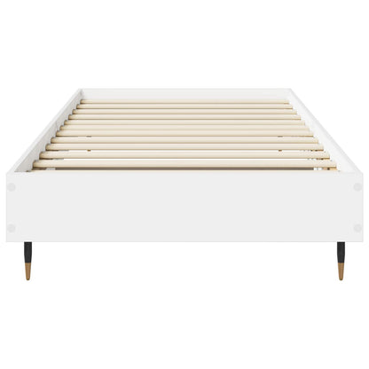 Rám Postele Bílá 80 X 200 Cm Kompozitní Dřevo