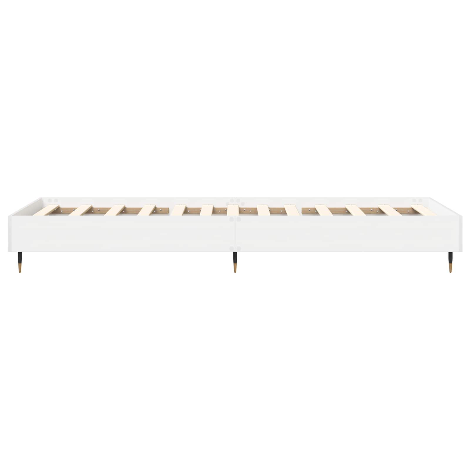 Rám Postele Bílá 80 X 200 Cm Kompozitní Dřevo