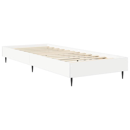 Rám Postele Bílá 80 X 200 Cm Kompozitní Dřevo