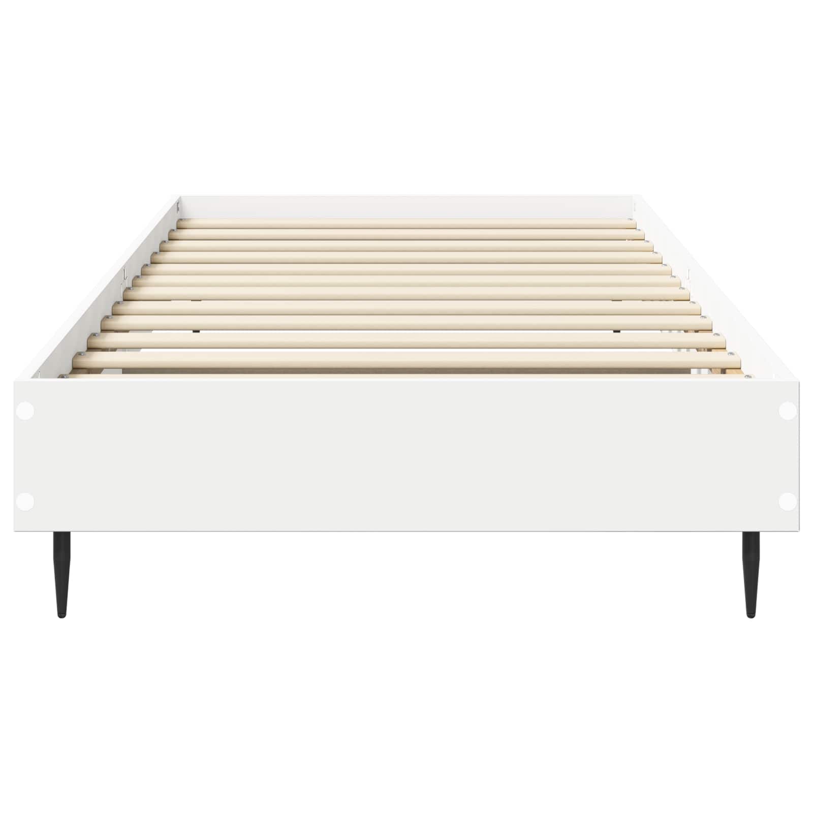 Rám Postele Bílá 80 X 200 Cm Kompozitní Dřevo