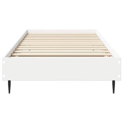 Rám Postele Bílá 80 X 200 Cm Kompozitní Dřevo