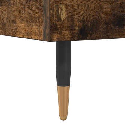 Rám Postele Kouřový Dub 80 X 200 Cm Kompozitní Dřevo