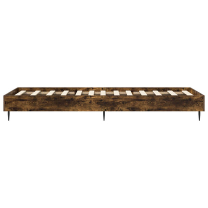 Rám Postele Kouřový Dub 80 X 200 Cm Kompozitní Dřevo
