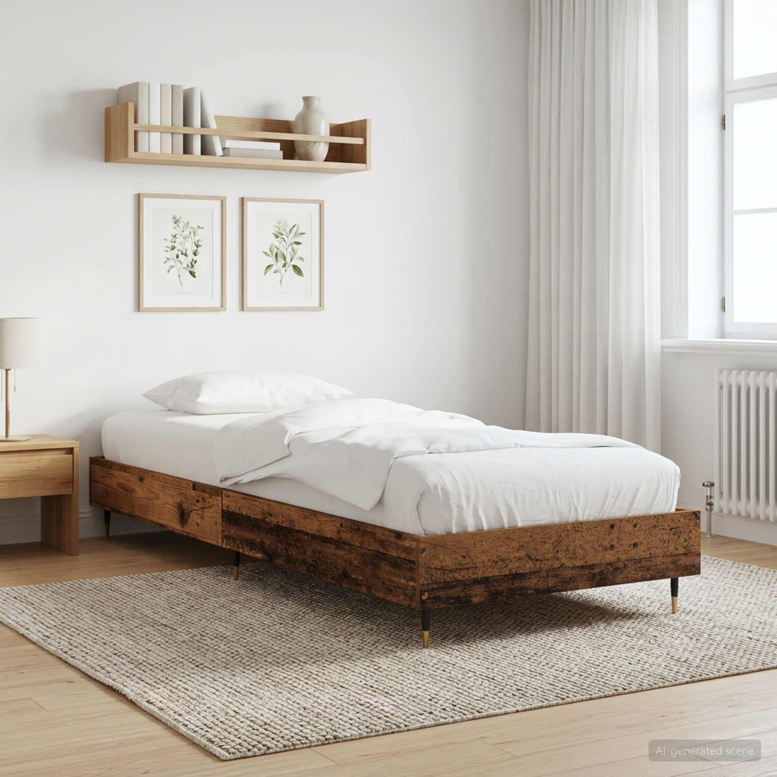 Rám Postele Staré Dřevo 80 X 200 Cm Kompozitní Dřevo