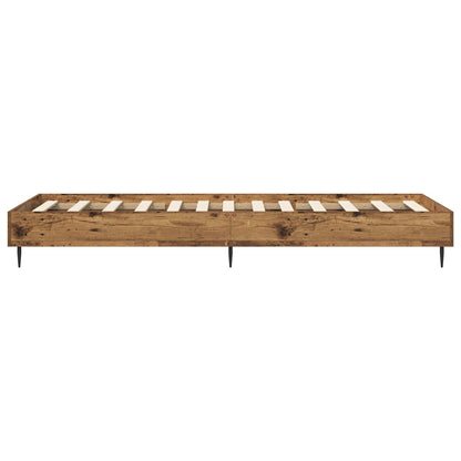 Rám Postele Staré Dřevo 80 X 200 Cm Kompozitní Dřevo