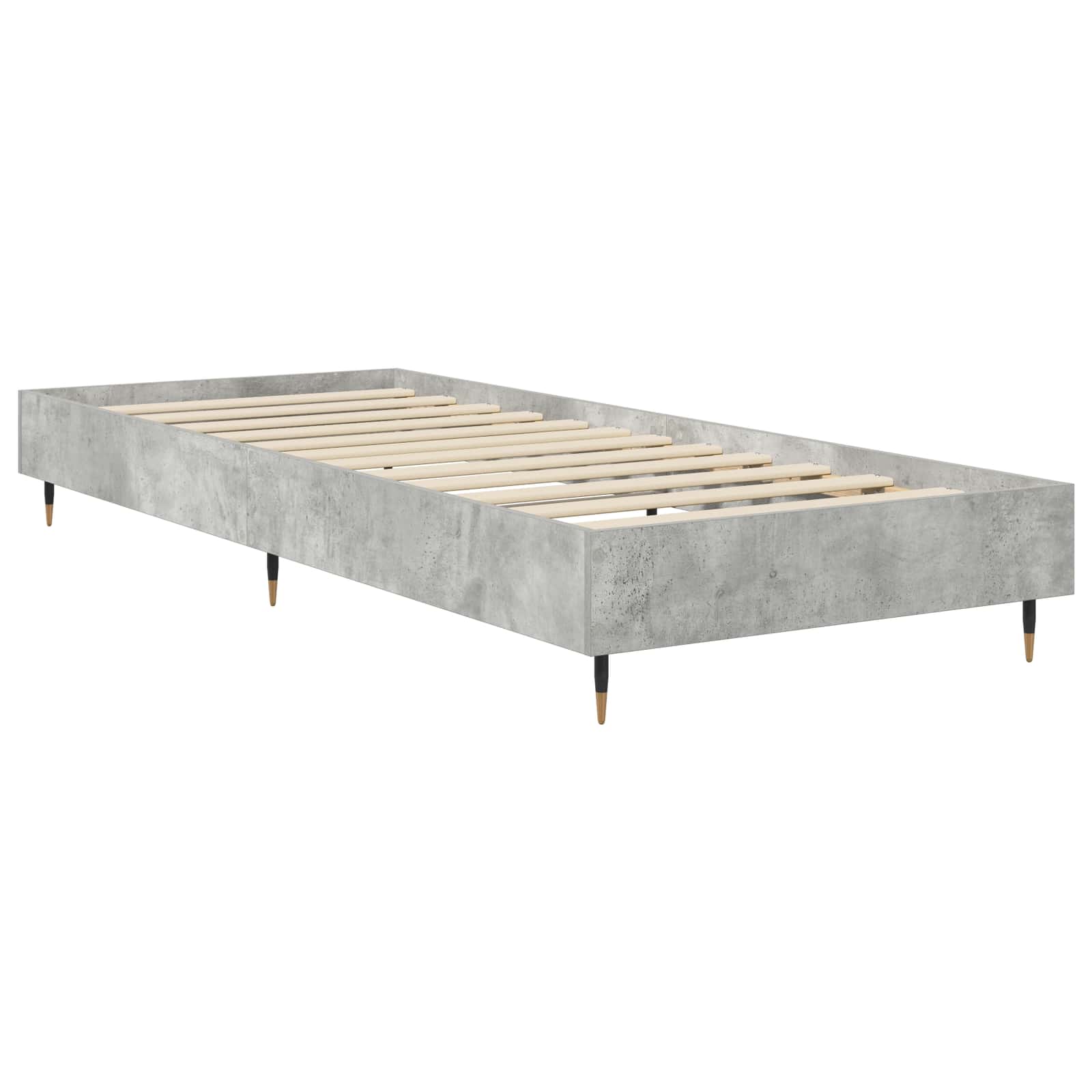Rám Postele Betonově Šedá 80 X 200 Cm Kompozitní Dřevo