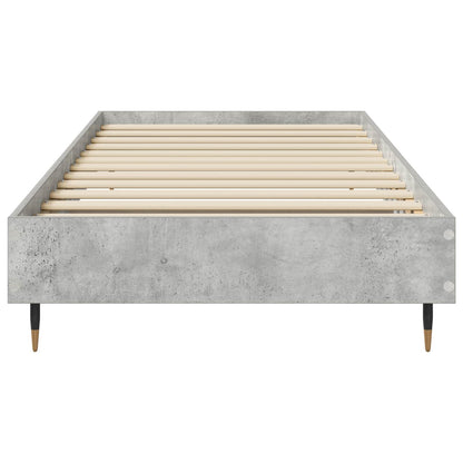 Rám Postele Betonově Šedá 80 X 200 Cm Kompozitní Dřevo