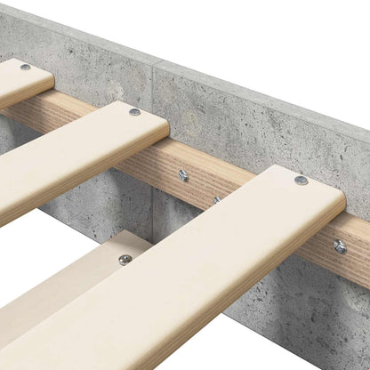 Rám Postele Betonově Šedá 80 X 200 Cm Kompozitní Dřevo