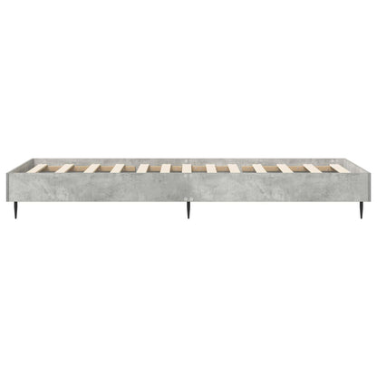 Rám Postele Betonově Šedá 80 X 200 Cm Kompozitní Dřevo