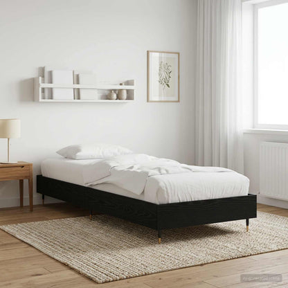 Rám Postele Černý Dub 80 X 200 Cm Kompozitní Dřevo