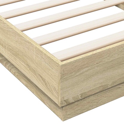 Postel Na Podlaze Dub Sonoma 80 X 200 Cm Kompozitní Dřevo