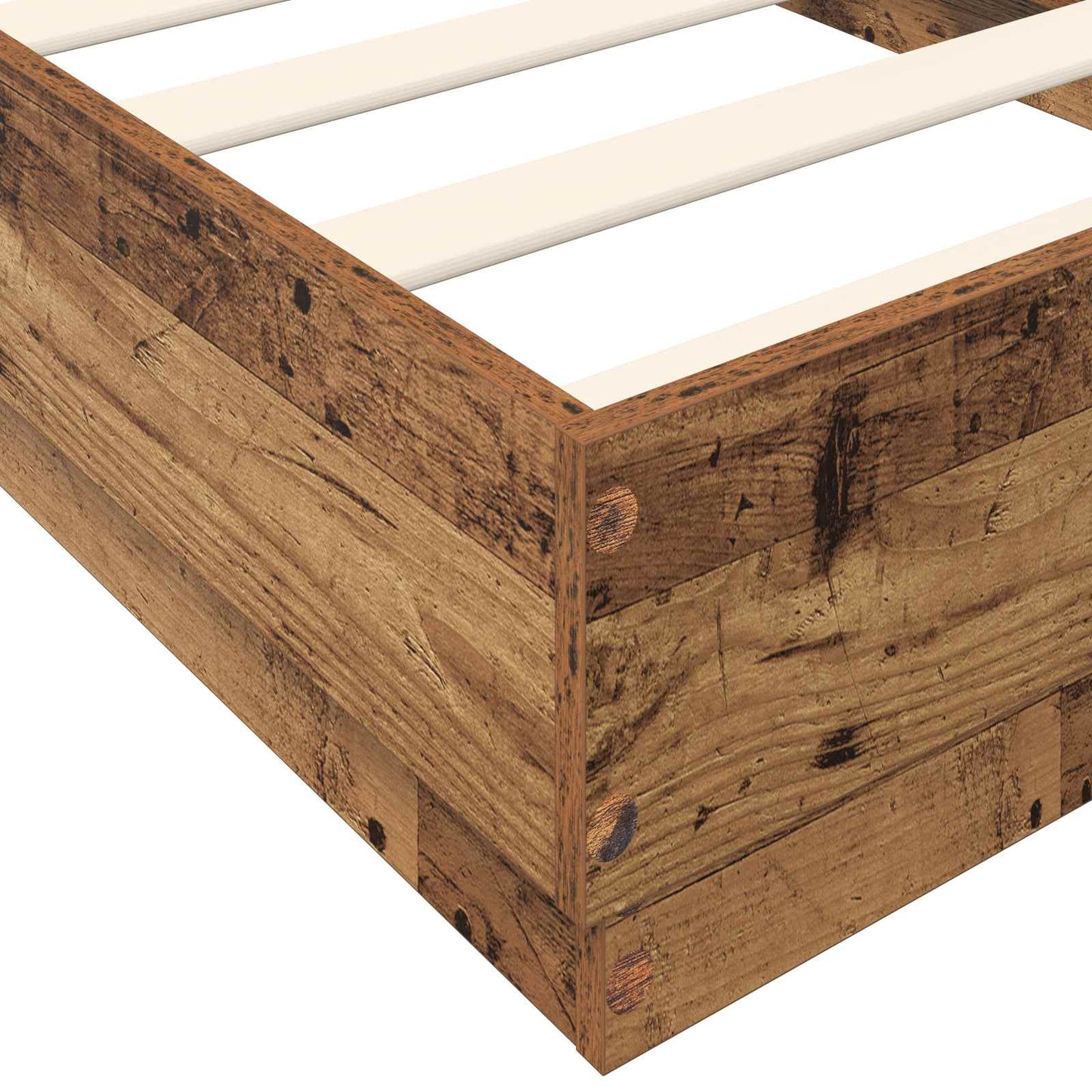 Postel Na Podlaze Staré Dřevo 80 X 200 Cm Kompozitní Dřevo