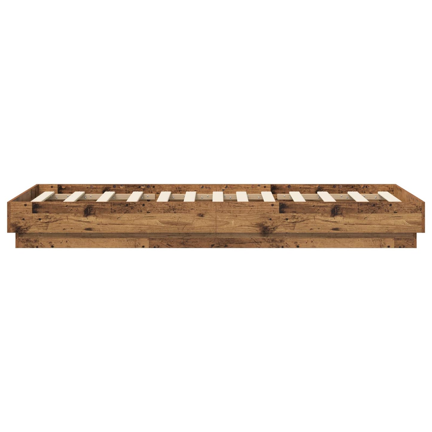 Postel Na Podlaze Staré Dřevo 80 X 200 Cm Kompozitní Dřevo
