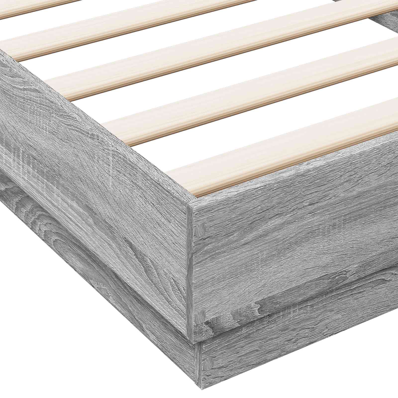 Postel Na Podlaze Šedý Sonoma 80 X 200 Cm Kompozitní Dřevo