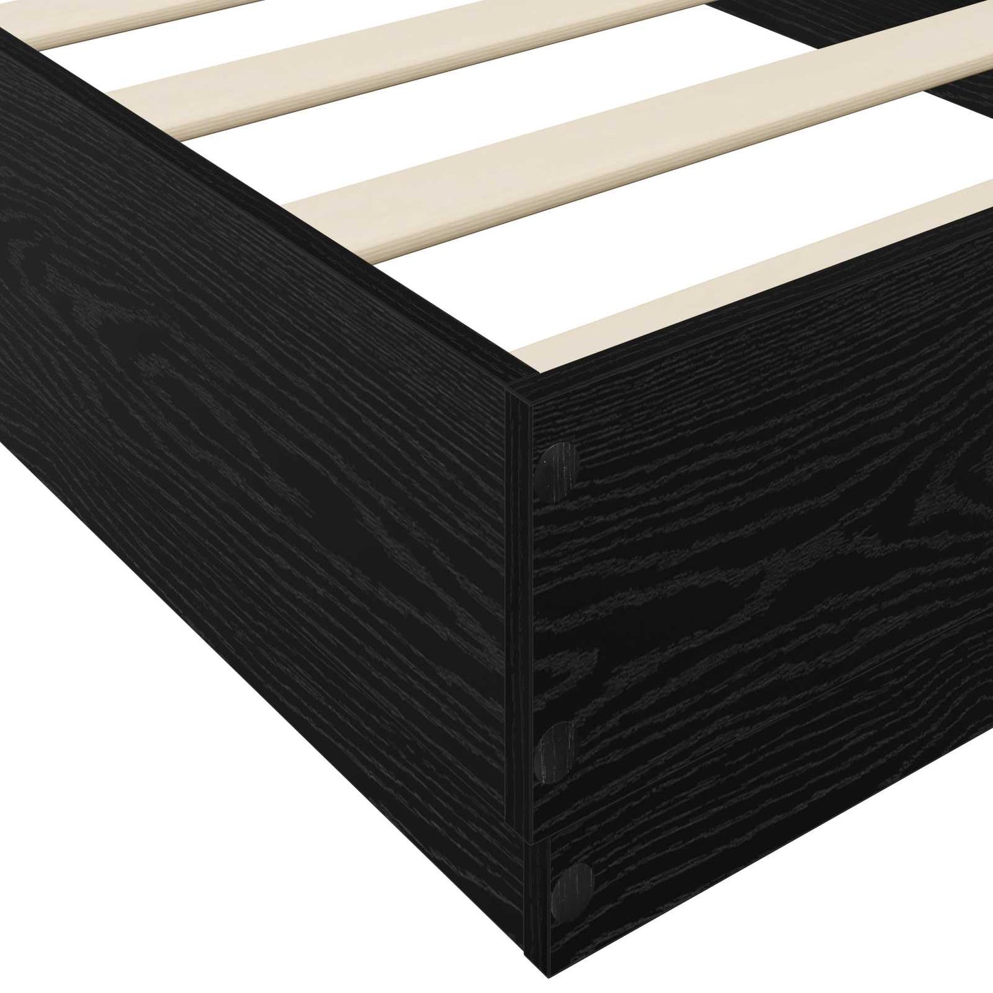 Postel Na Podlaze Černý Dub 80 X 200 Cm Kompozitní Dřevo