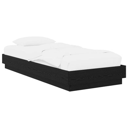 Postel Na Podlaze Černý Dub 80 X 200 Cm Kompozitní Dřevo