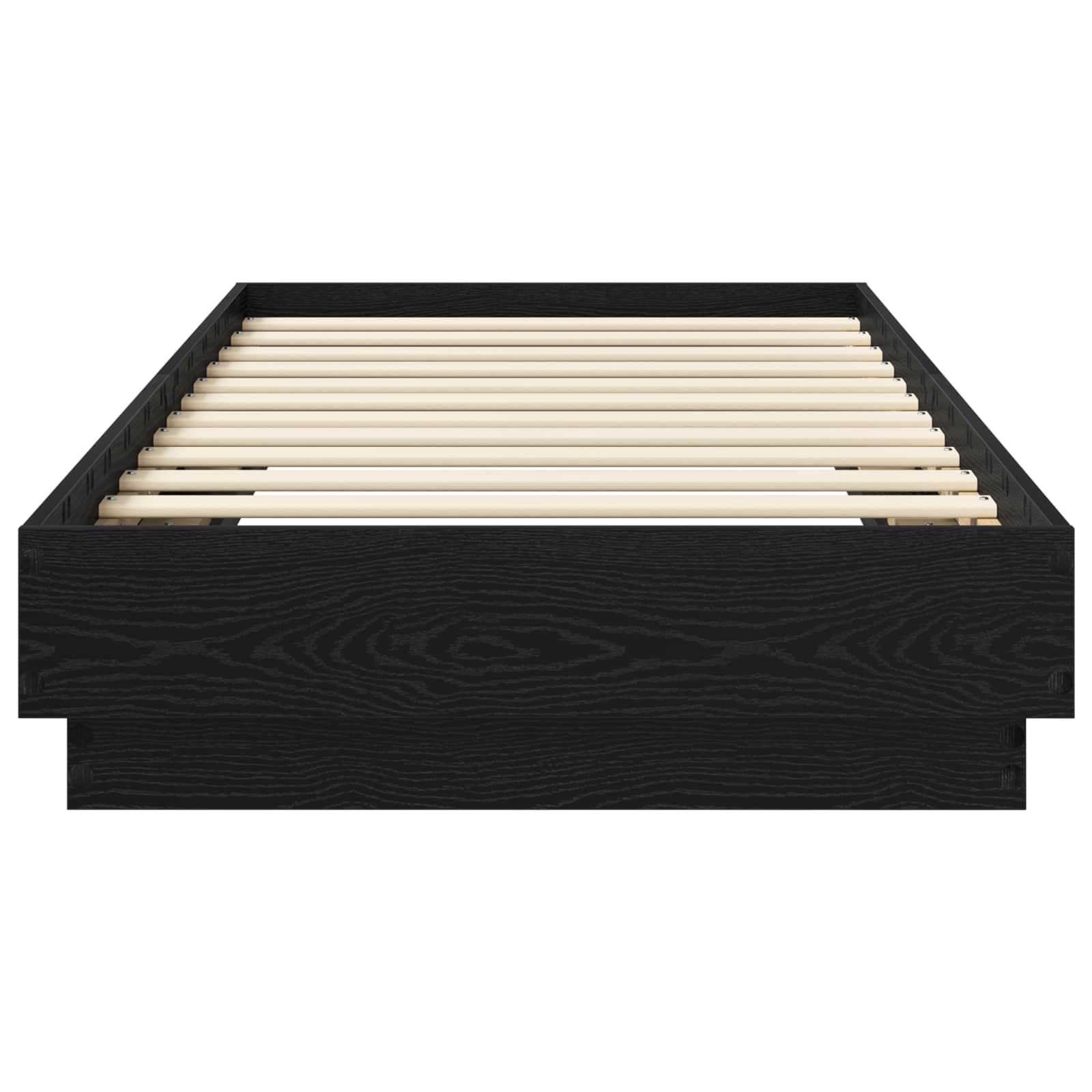 Postel Na Podlaze Černý Dub 80 X 200 Cm Kompozitní Dřevo