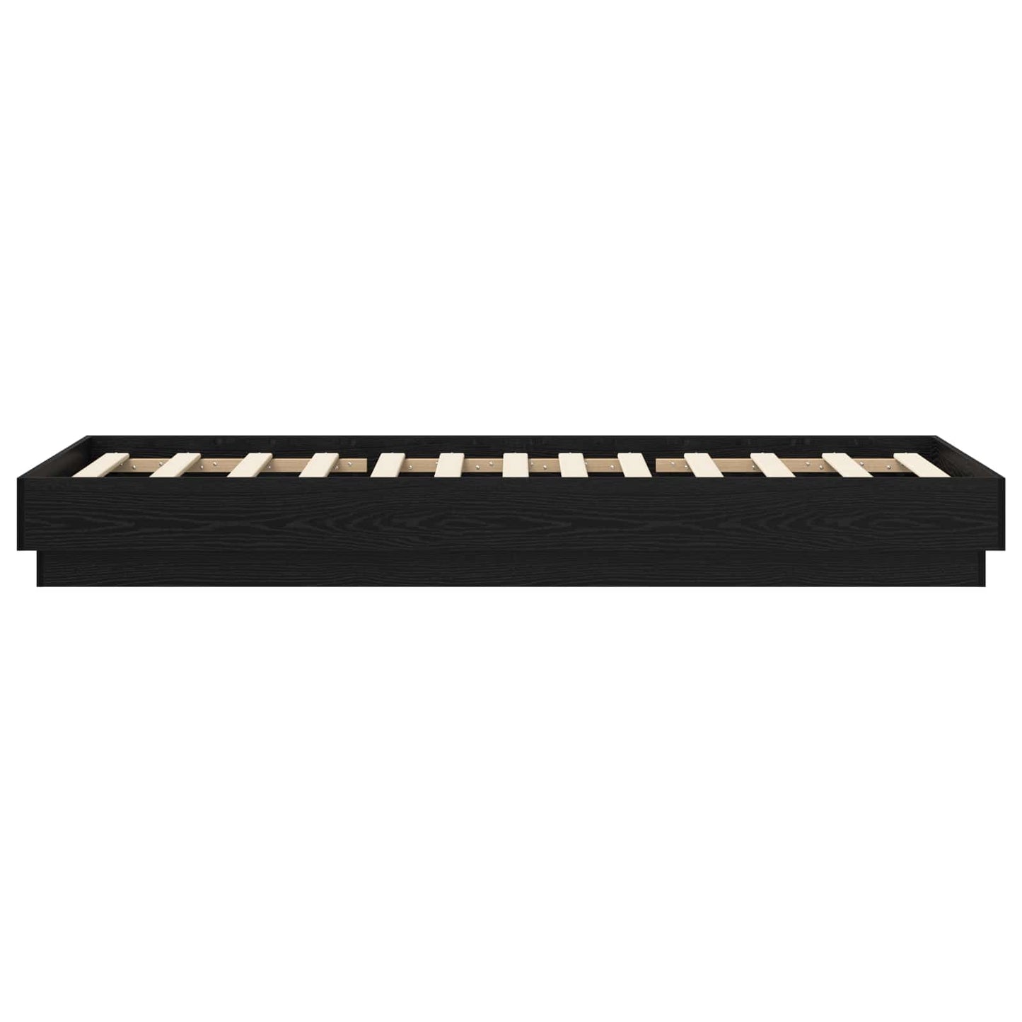 Postel Na Podlaze Černý Dub 80 X 200 Cm Kompozitní Dřevo