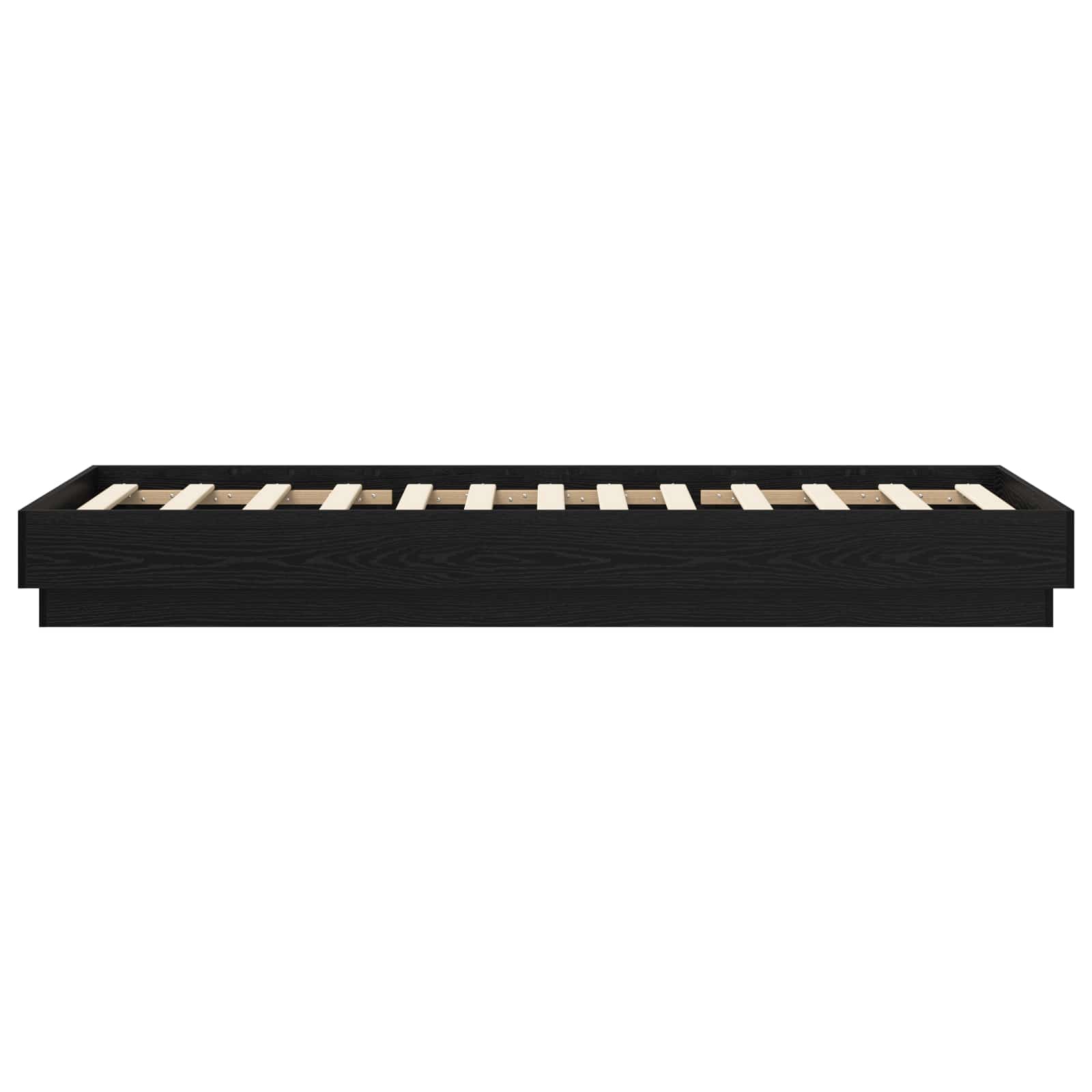 Postel Na Podlaze Černý Dub 80 X 200 Cm Kompozitní Dřevo