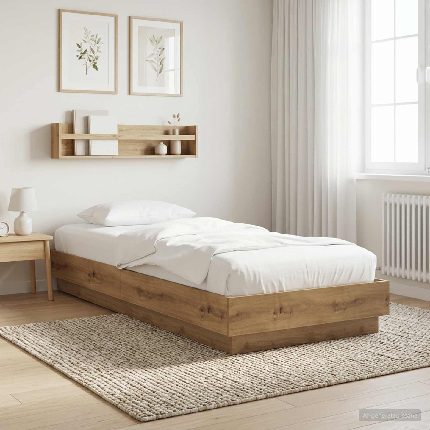Postel Na Podlaze Dub Artisan 80 X 200 Cm Kompozitní Dřevo