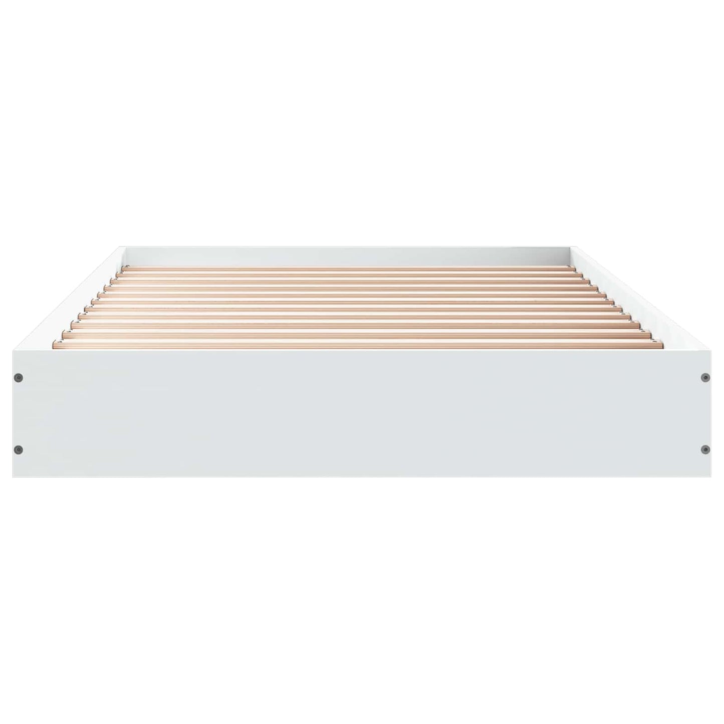 Postel Na Podlaze Bílá 80 X 200 Cm Kompozitní Dřevo