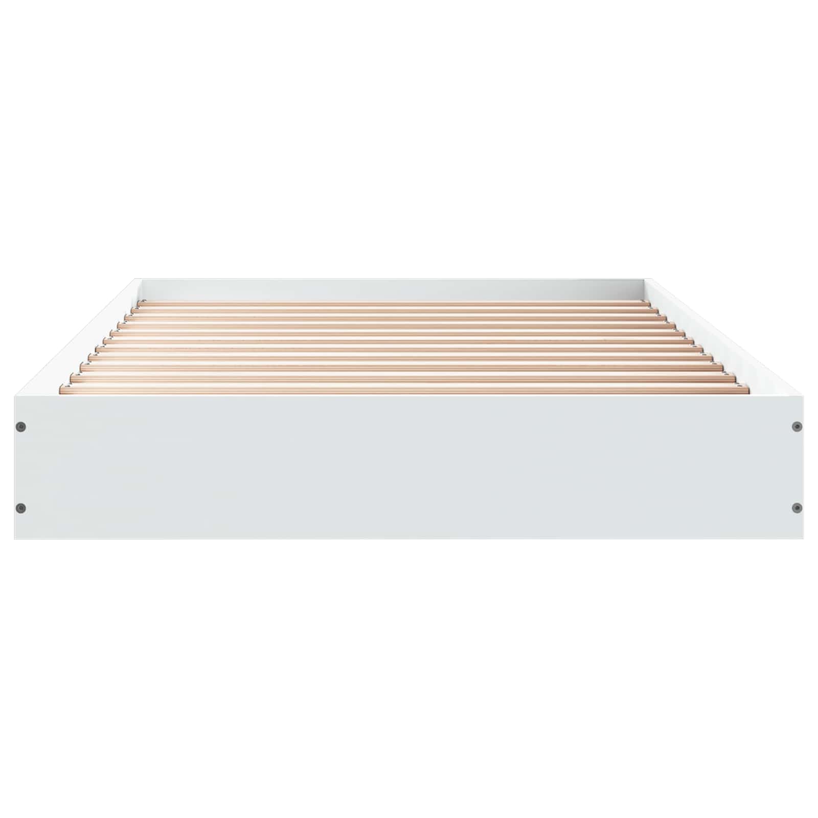 Postel Na Podlaze Bílá 80 X 200 Cm Kompozitní Dřevo